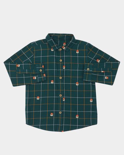 Tiger All-Over print check shirt (6 months-4 years)